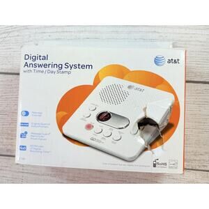 AT&T 1740 Digital Answering Machine System 60 Minutes Recording Time/Date Stamp